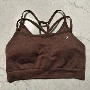 Gymshark Adapt Fleck Seamless Sports Bra - Brown Size Medium
